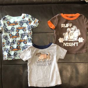 3 pair jammy shirts 18 months